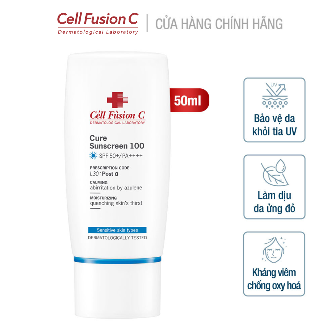 Kem Chống Nắng Cấp Ẩm & Dịu Da Cell Fusion C Cure Sunscreen 100 SPF50+/ PA++++ 15ml