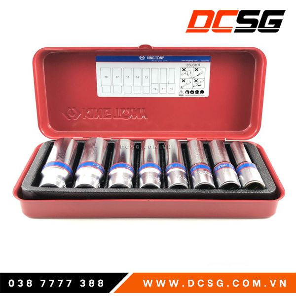 Bộ tuýp 8 chi tiết Kingtony 3/8" 3508MR | DCSG
