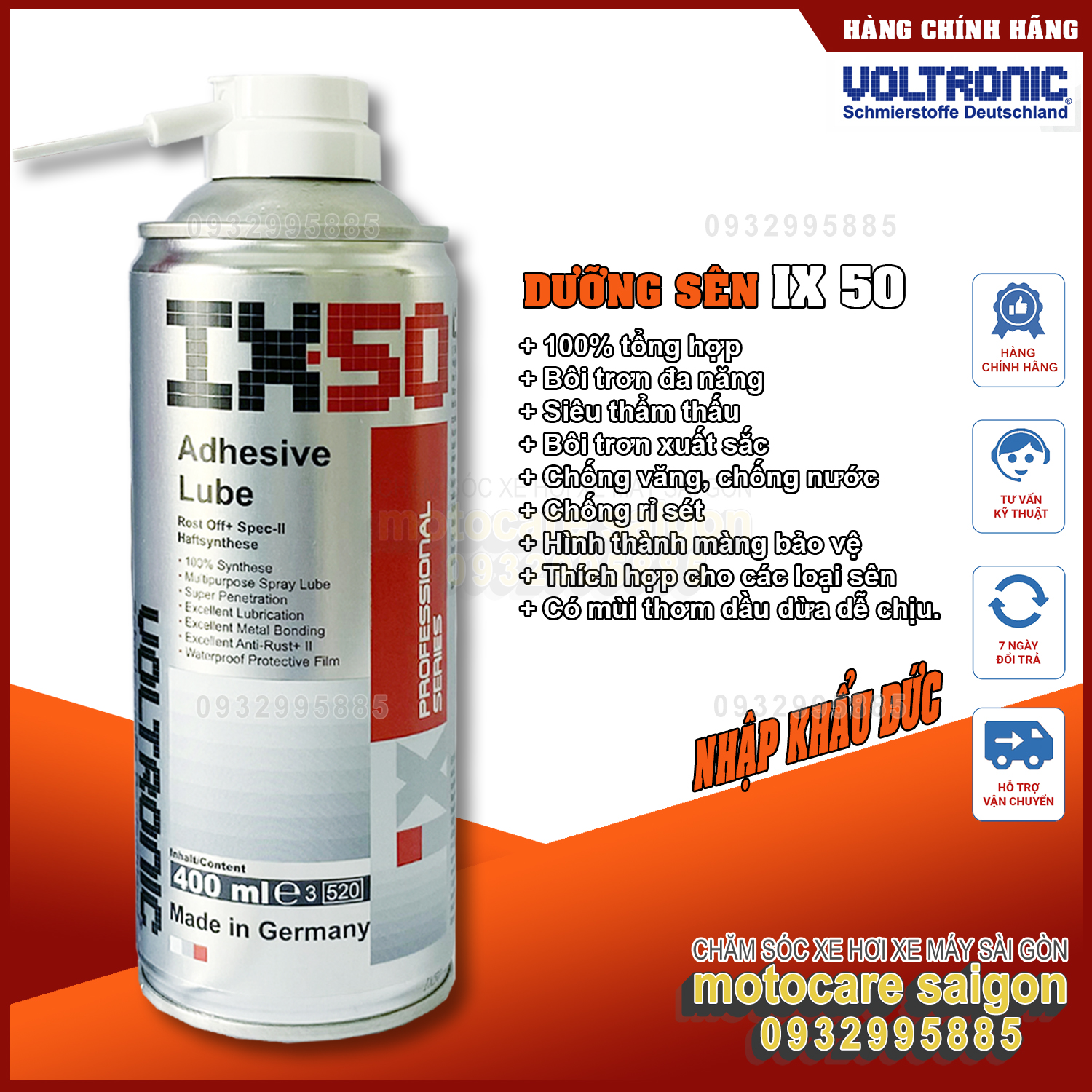 Xịt dưỡng sên VOLTRONIC IX50 (400ml)