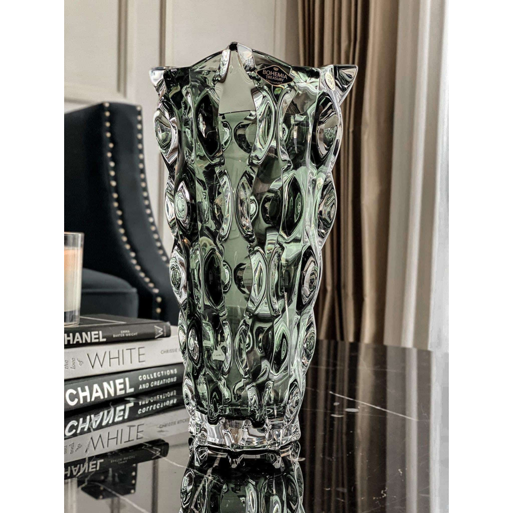 Lọ hoa bohemia samba 30.5cm nội địa séc lọ hoa pha lê cao cấp thiết kế tinh tế sang trọng germanysnt