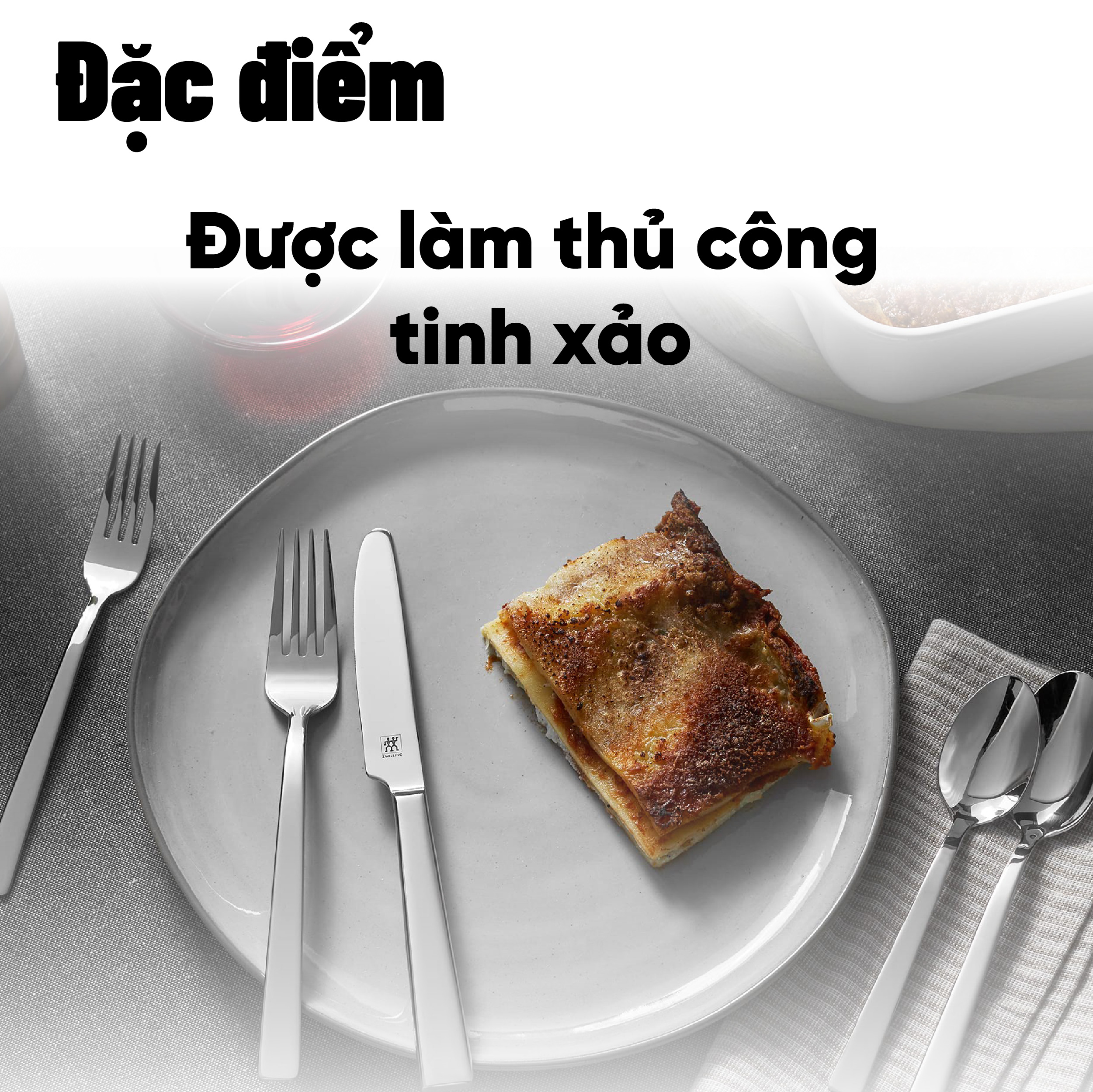 [Trả góp 0%] ZWILLING - Bộ dao muỗng nĩa King - 16 món làm bằng thép không gỉ 18/10 chống mài mòn bóng sáng sử dụng hoàn hảo trong các bữa tiệc hoặc bữa ăn hàng ngày