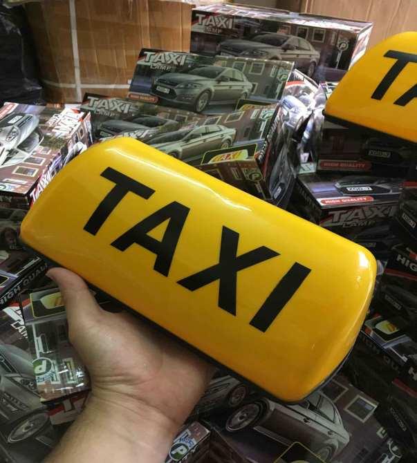 mào taxi vàng - có đèn - đế nam châm