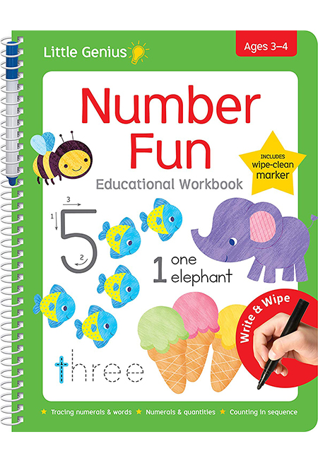 Sách - little genius - number fun - phương nam book