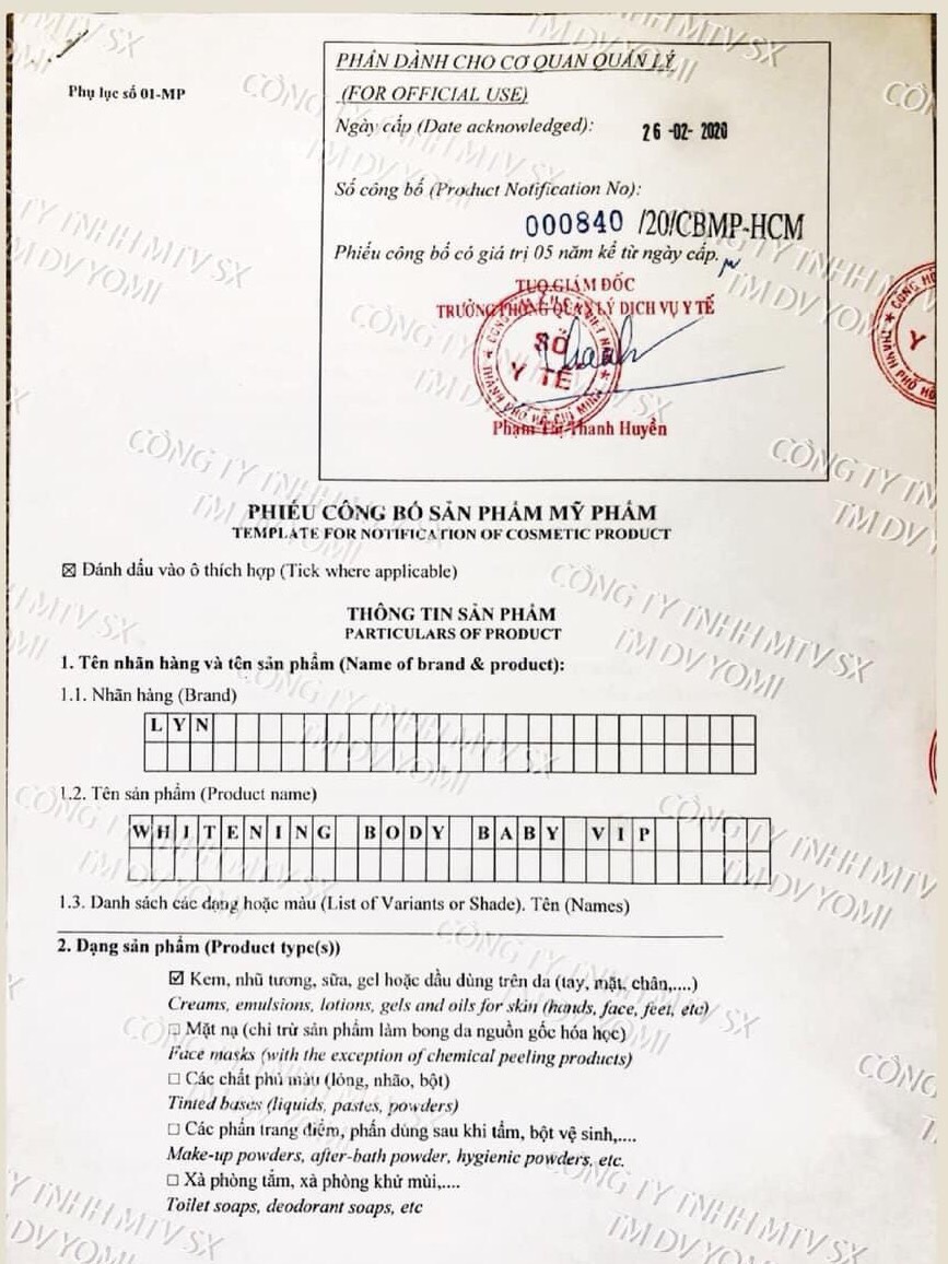[HCM]7 ngày thay đổi làn da cùng Kem body LYN phân tử nước