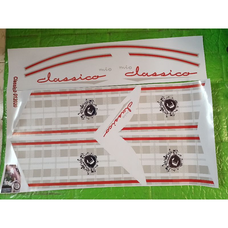 Bộ tem mio Classico màu trắng bạc hàng nhập Thái Lan