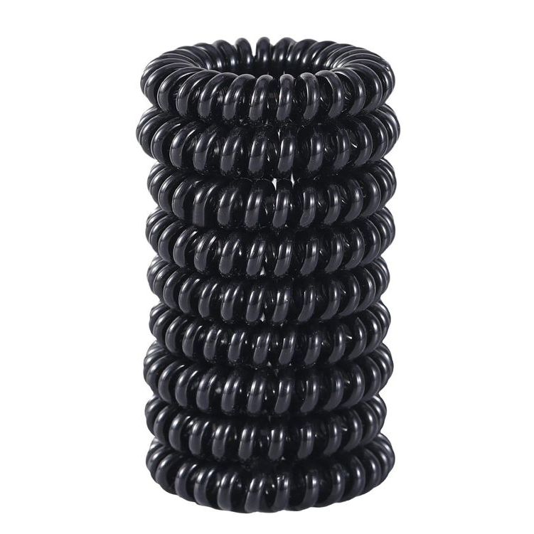 Dây Cột Tóc Lò Xo Đen Size Lớn 5.5 cm
