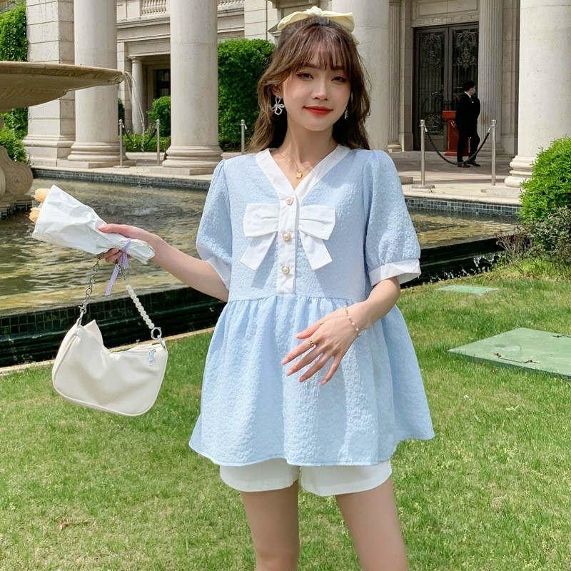Áo bầu thiết kế xinh -áo bầu xinh hè giá rẻ