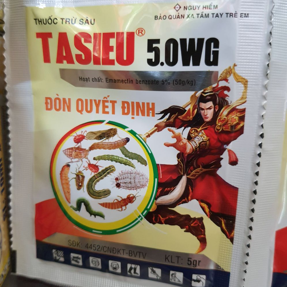 2 gói trừ sâu sinh học tasieu 5WG - gói 5gr