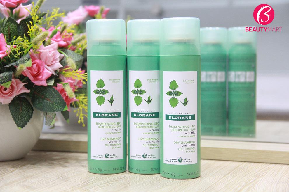 Dầu gội khô Klorane Oily Control cho tóc dầu