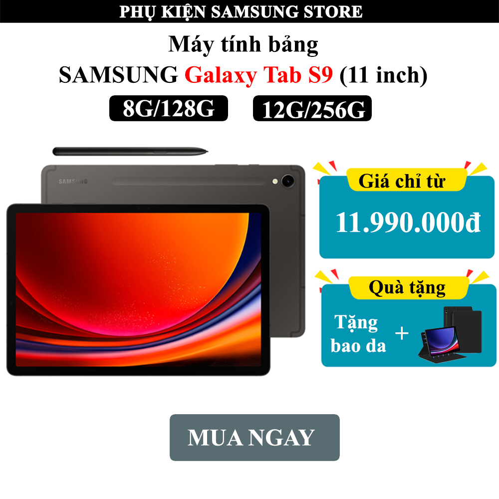 Máy tính bảng Samsung Galaxy Tab S9,Tặng bao da