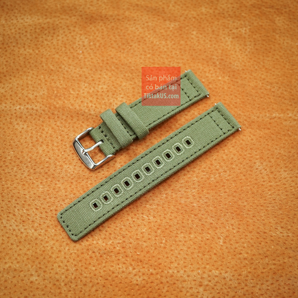 [HCM]Dây đồng hồ chốt thông minh vải dù Quick Release - size 18mm