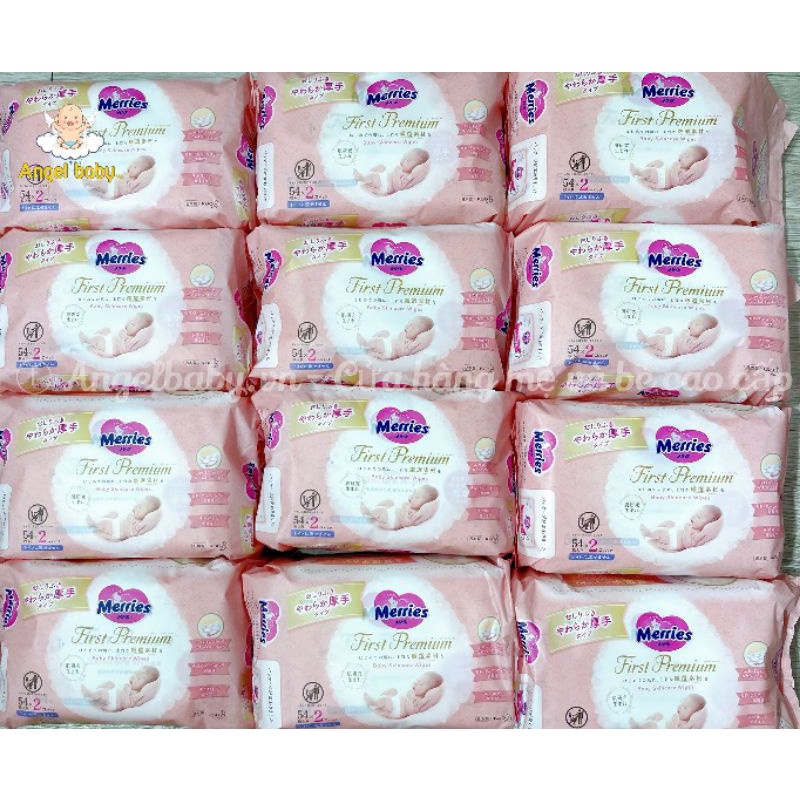 Khăn ướt Merries nội địa Nhật 54 tờ gói