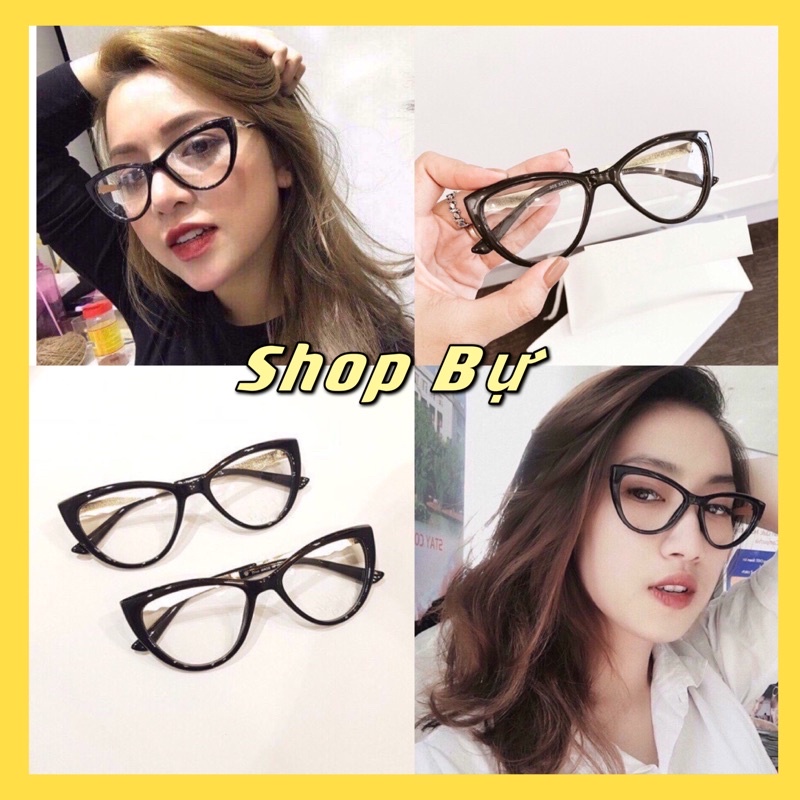 GỌNG KÍNH 0 độ GIẢ CẬN MẮT MÈO