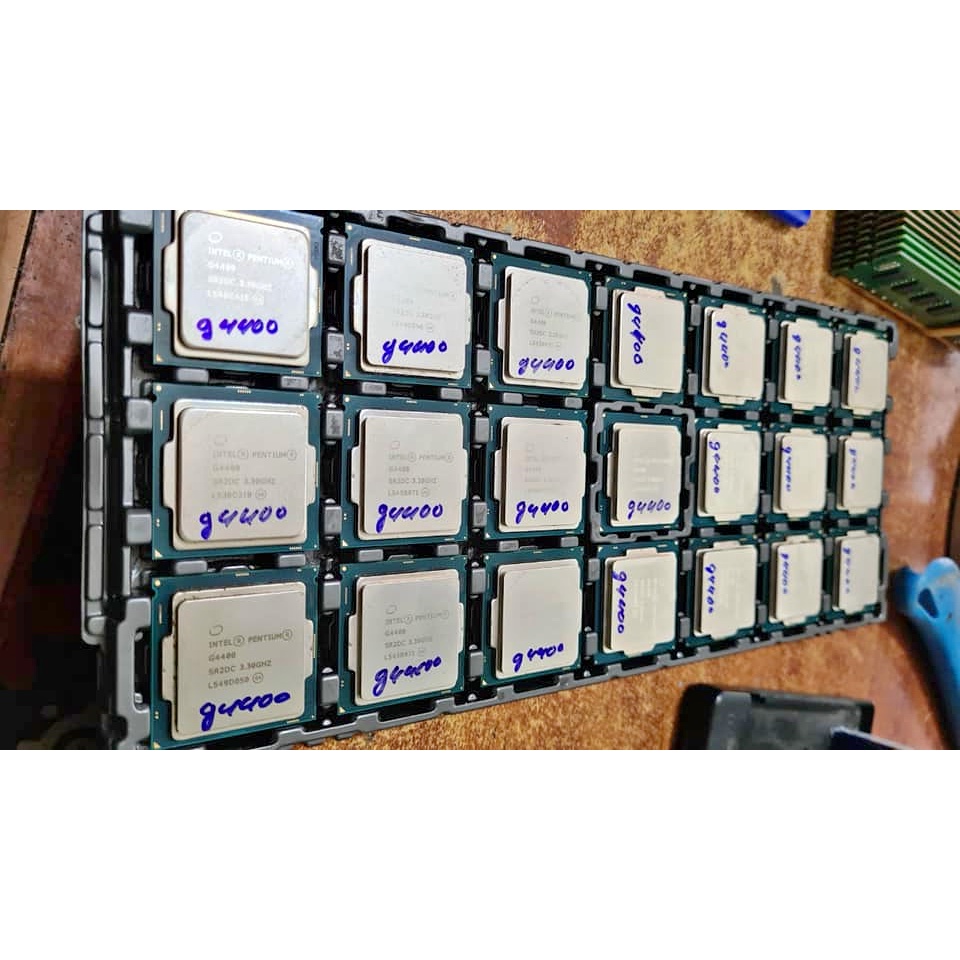 CPU G4400 G4560 i3-6100 i3 7100 socket 1151 v1 bóc máy