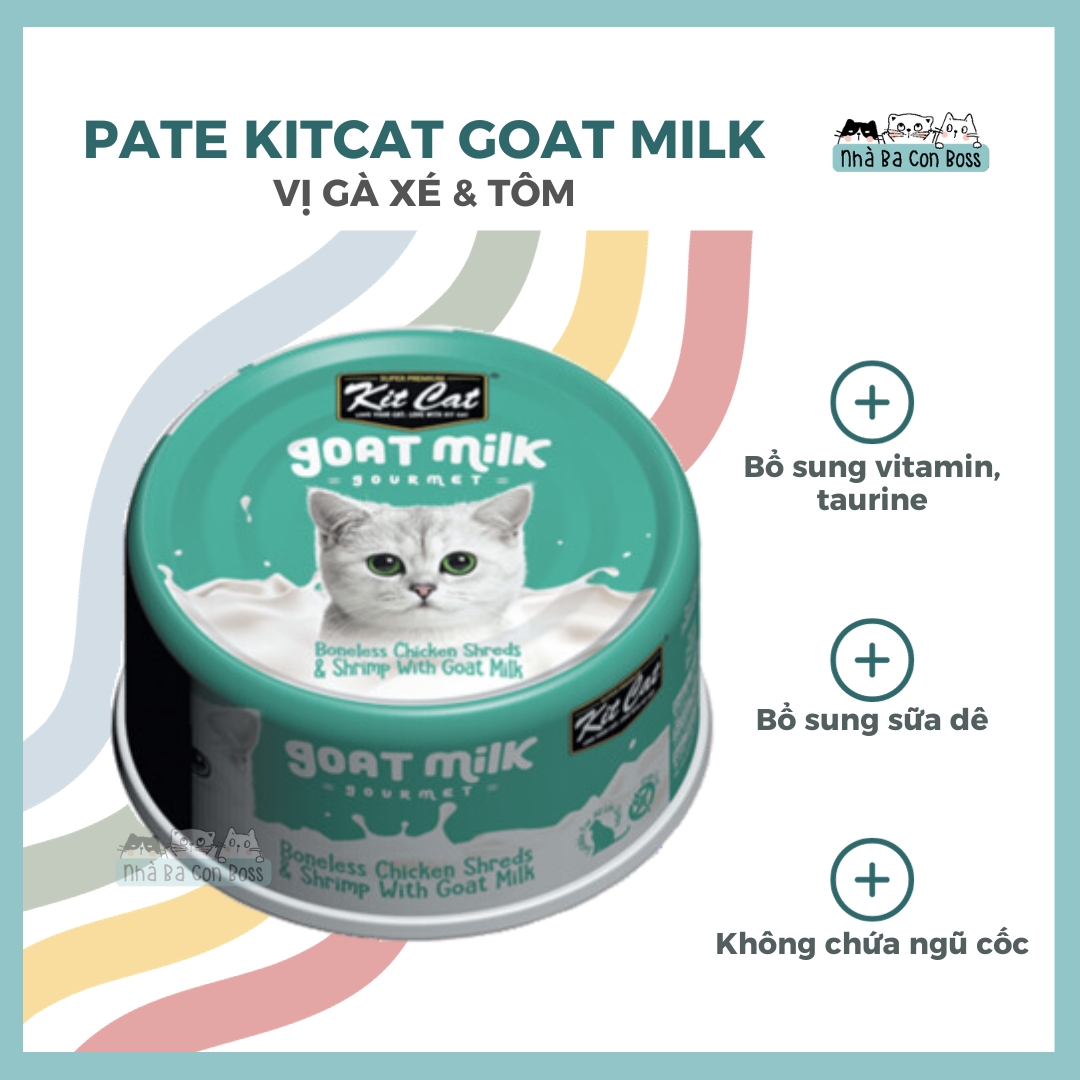 [Lon 70g] Pate Cho Mèo Kitcat Goat Milk