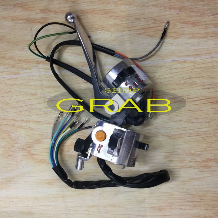 Cùm công tắc hai bên gắn xe máy CUB 81 Wave - nhỏ -  Win -  Dream - Sirius