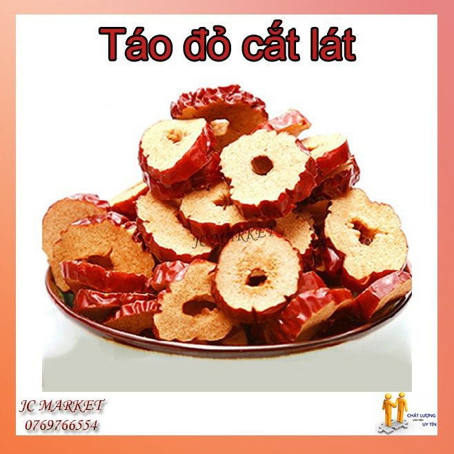 Táo đỏ cắt lát lẻ 100 gram hàng loại 1