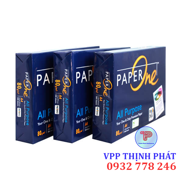 [1 THÙNG 5 REAM] Giấy A4 PAPER ONE định lượng 80gsm