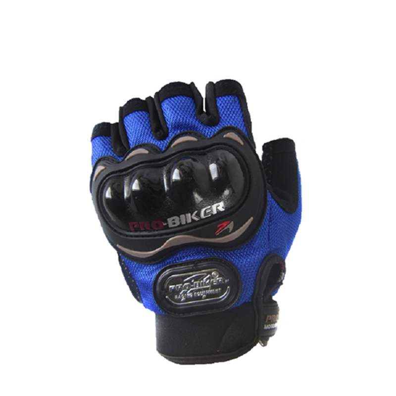 Bao Tay Phượt Pro Biker cụt ngón Xanh