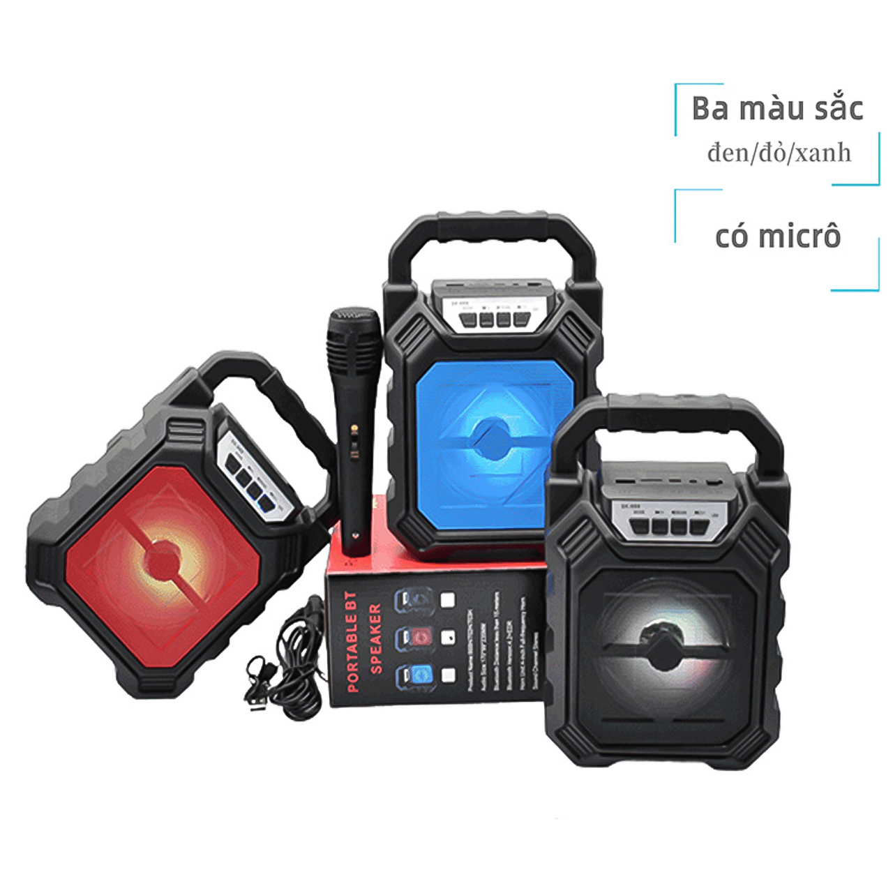 [TẶNG 1 MIC KARAOKE CÓ VANG 100K] Loa Kẹo Kéo Karaoke Bluetooth Mini MH-JAVA-33bt - Tiện lợi - Âm to - Cực đã - Loa bluetooth không dây giá rẻ - Loa Karaoke Tại Nhà