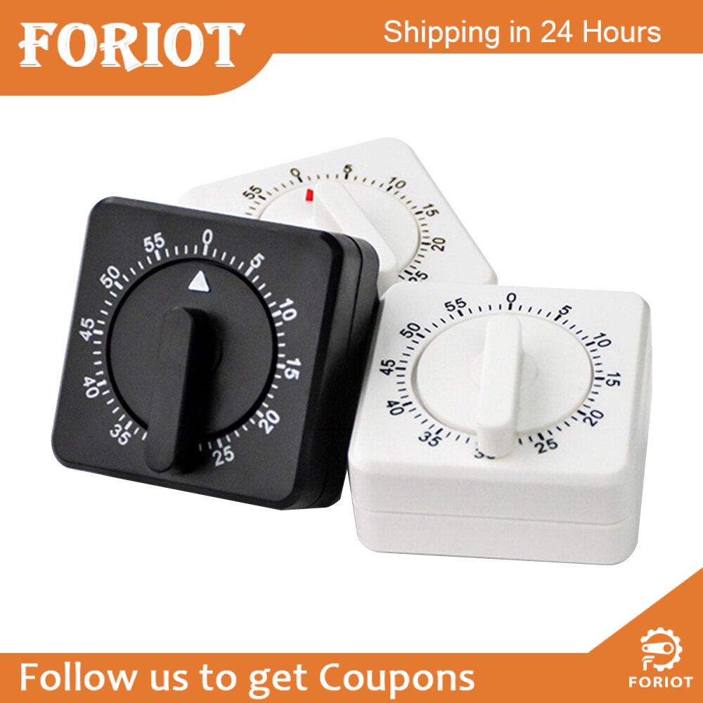Foriot Bếp Thủ Công Bộ Hẹn Giờ Lên Dây Cót Cơ Học 60 Phút Xoay 360 Độ Quản Lý Thời Gian Nấu Bếp