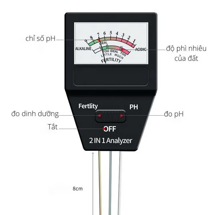 Máy đo pH đất và độ dinh dưỡng của đất