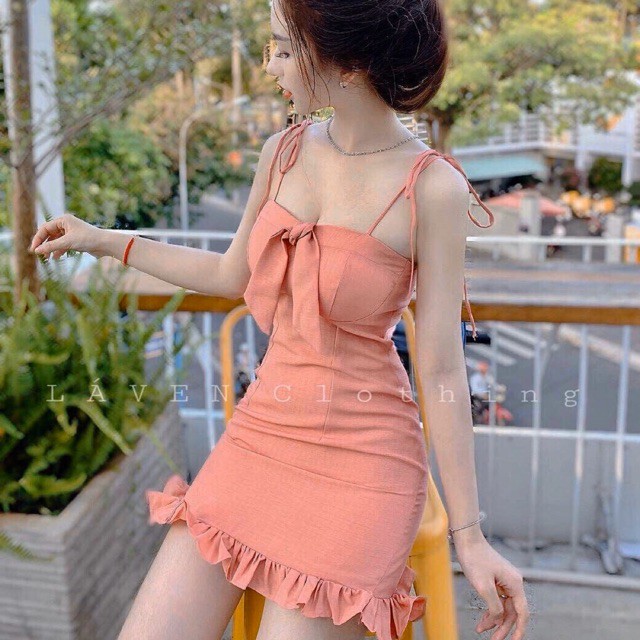 Đầm đuôi cá kiểu cúp ngực 2 dây