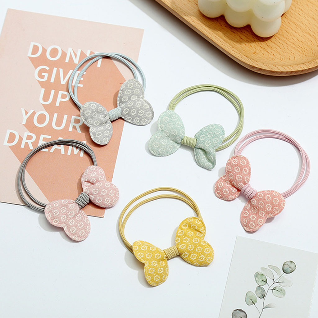 [Set 5] Cột tóc vải nơ lớn dễ thương CT09