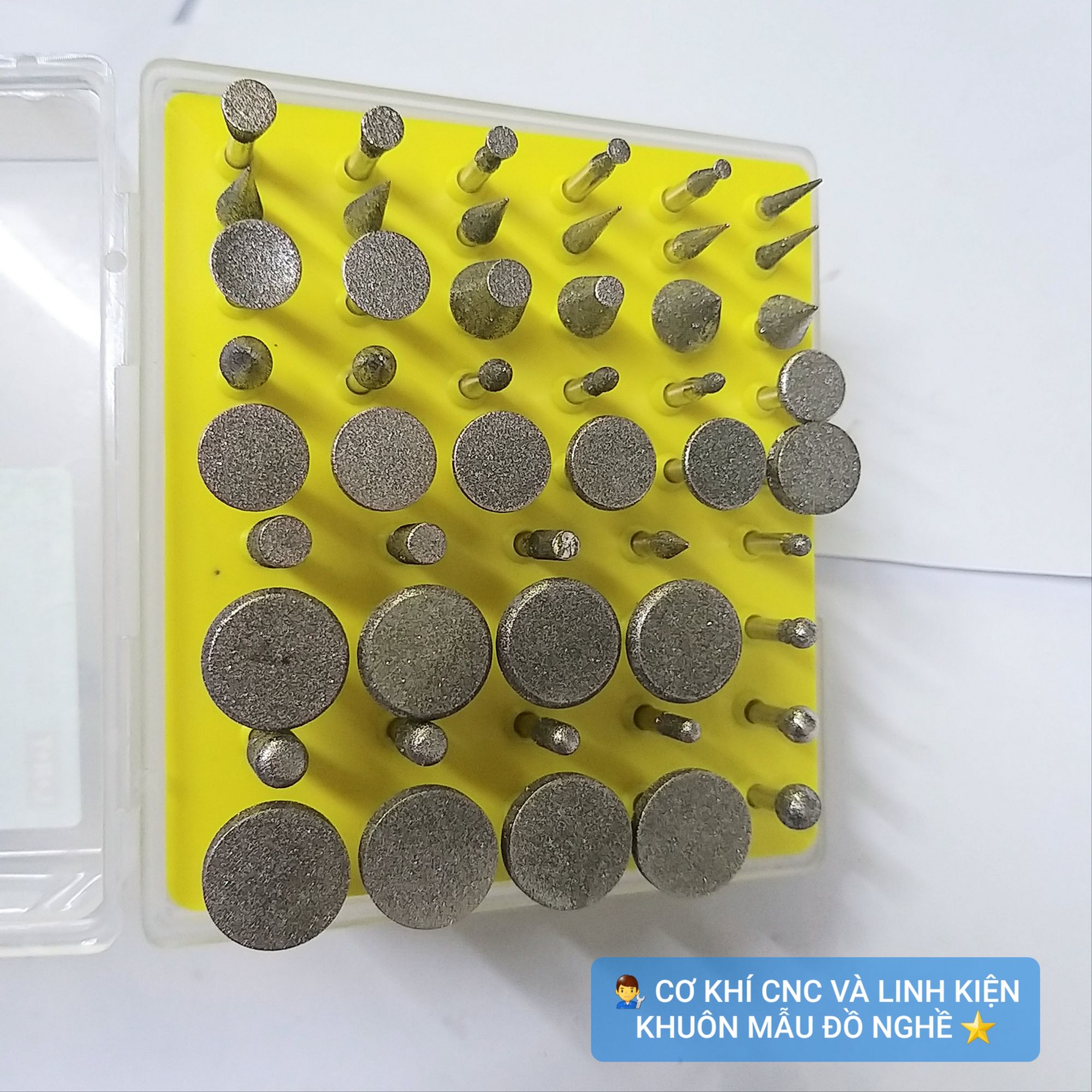 Bộ 50pcs Mũi Mài Khắc Đầu Kim Cương (Lớn)