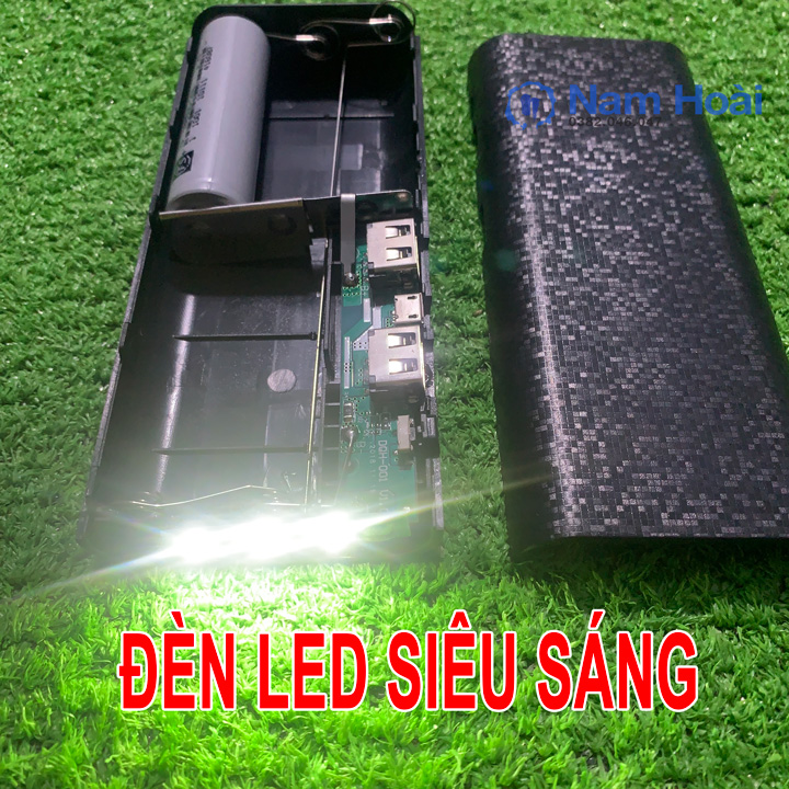 [HCM]Box sạc dự phòng 5 cell (Đèn pin siêu sáng)