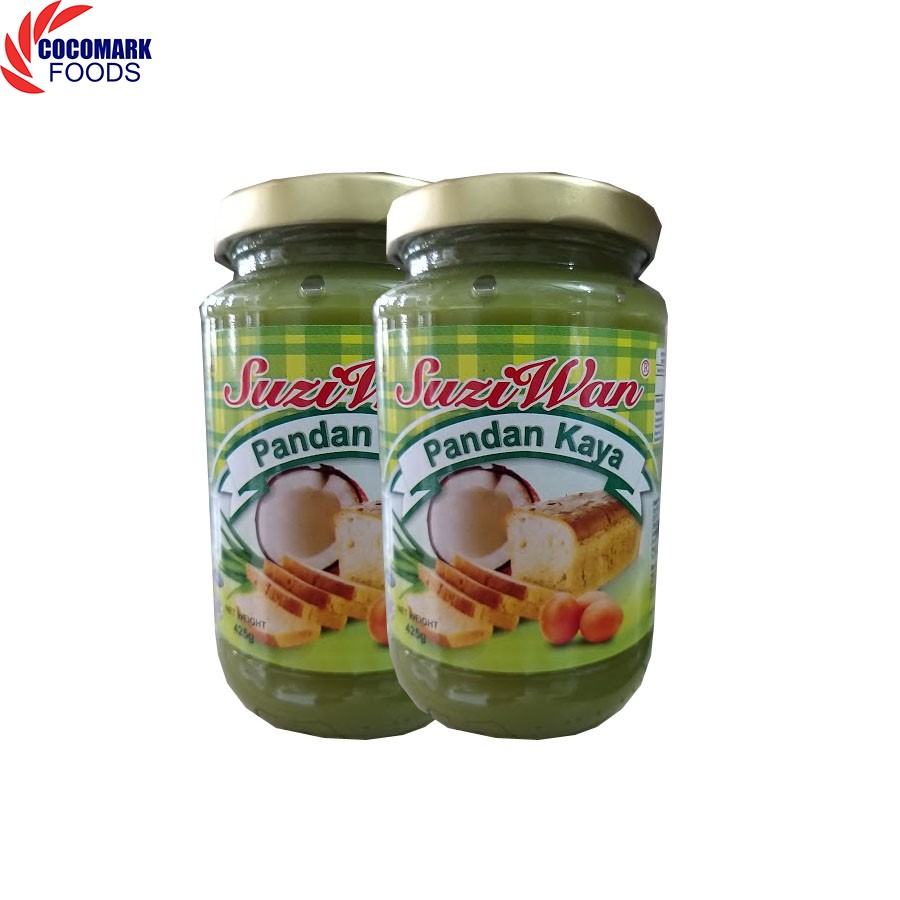 Combo 2 hủ mứt Kẹp Bánh Mì Suziwan Pandan Kaya 425g
