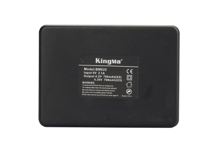 Combo sạc 3 + 2 pin Kingma cho GoPro Hero 4