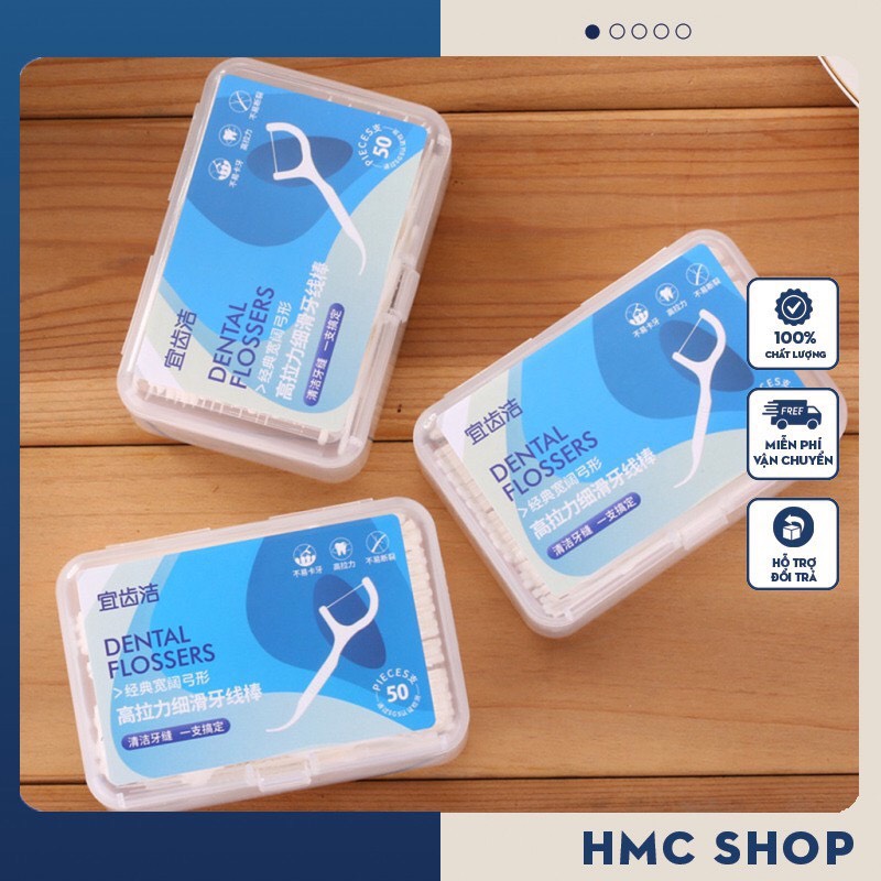 COMBO 3 HỘP TĂM CHỈ NHA KHOA ( 50C/HỘP)