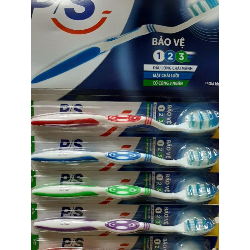 Vỉ 12 cây bàn chải đánh răng p/s bảo vệ 123