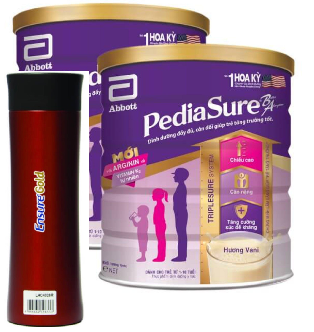 Combo 2 hộp sữa pediasure 1,6kg