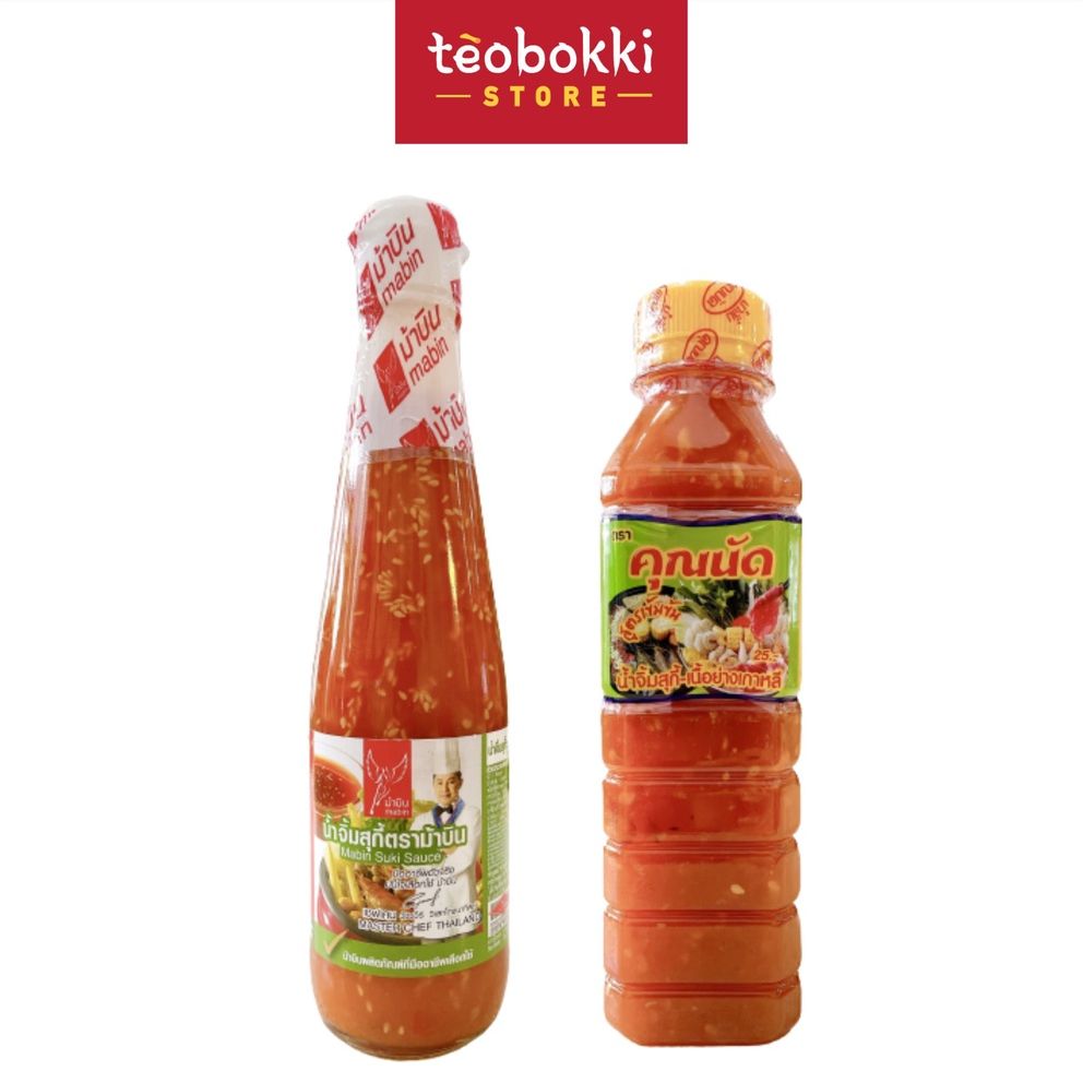 Sốt chấm thịt nướng Thái Lan (sốt chấm lẩu nướng suki) chai 250ml, 340ml