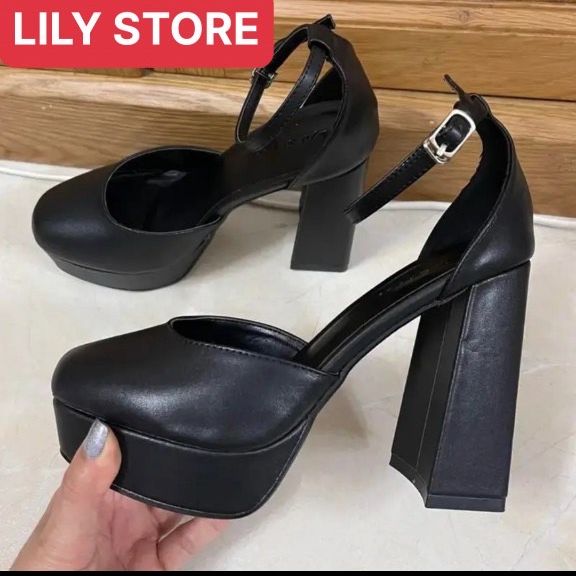 GIÀY SANDAL BÍT MŨI BÍT GÓT DA MÊM CAO 12CM SANG CHẢNH