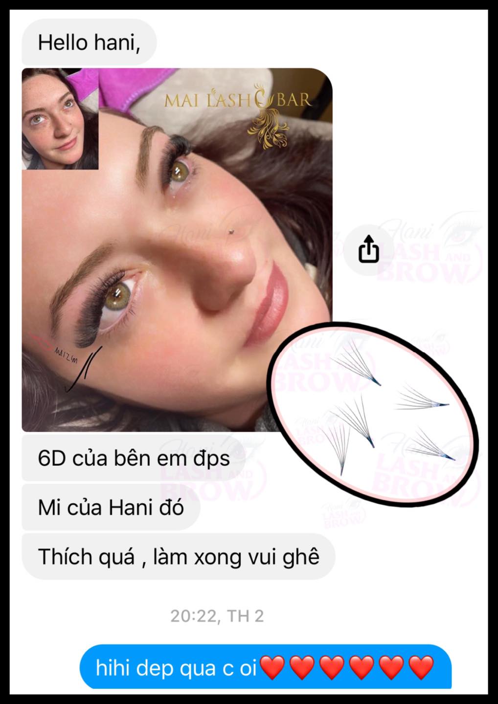 Lông Mi Fan Tay Sẵn 6D - Hani Beauty