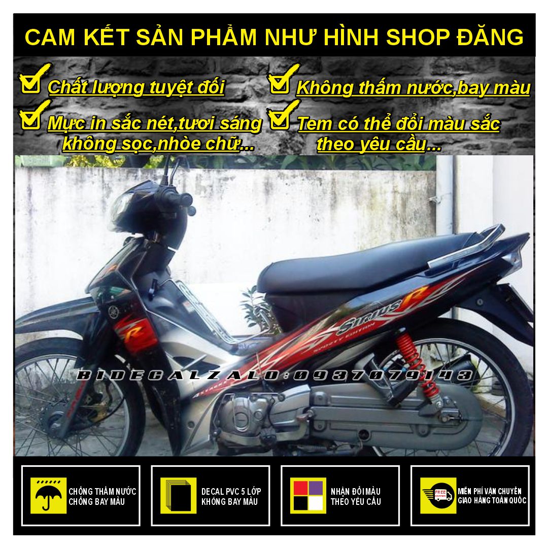 TEM RỜI SIRIUS R PHỐI ĐỎ ĐEN