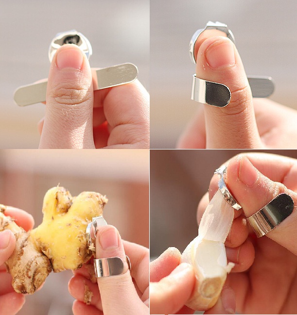 Dụng cụ bóc bỏ gừng, tỏi