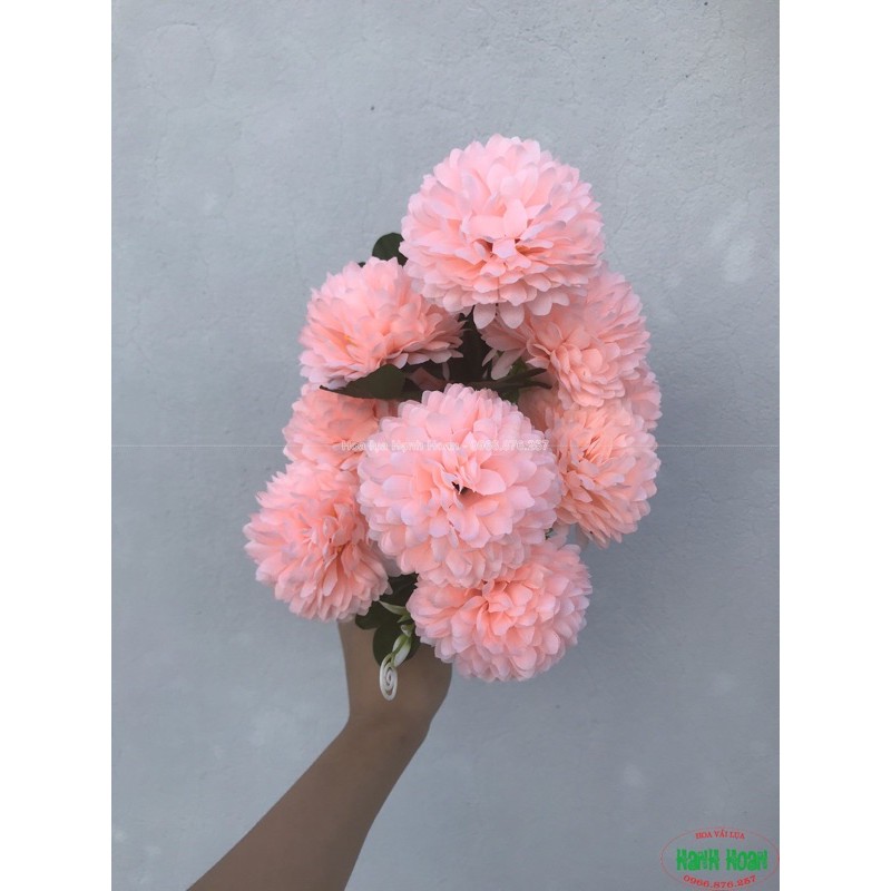Chùm hoa cúc bing boong 10 bông - Hoa lụa
