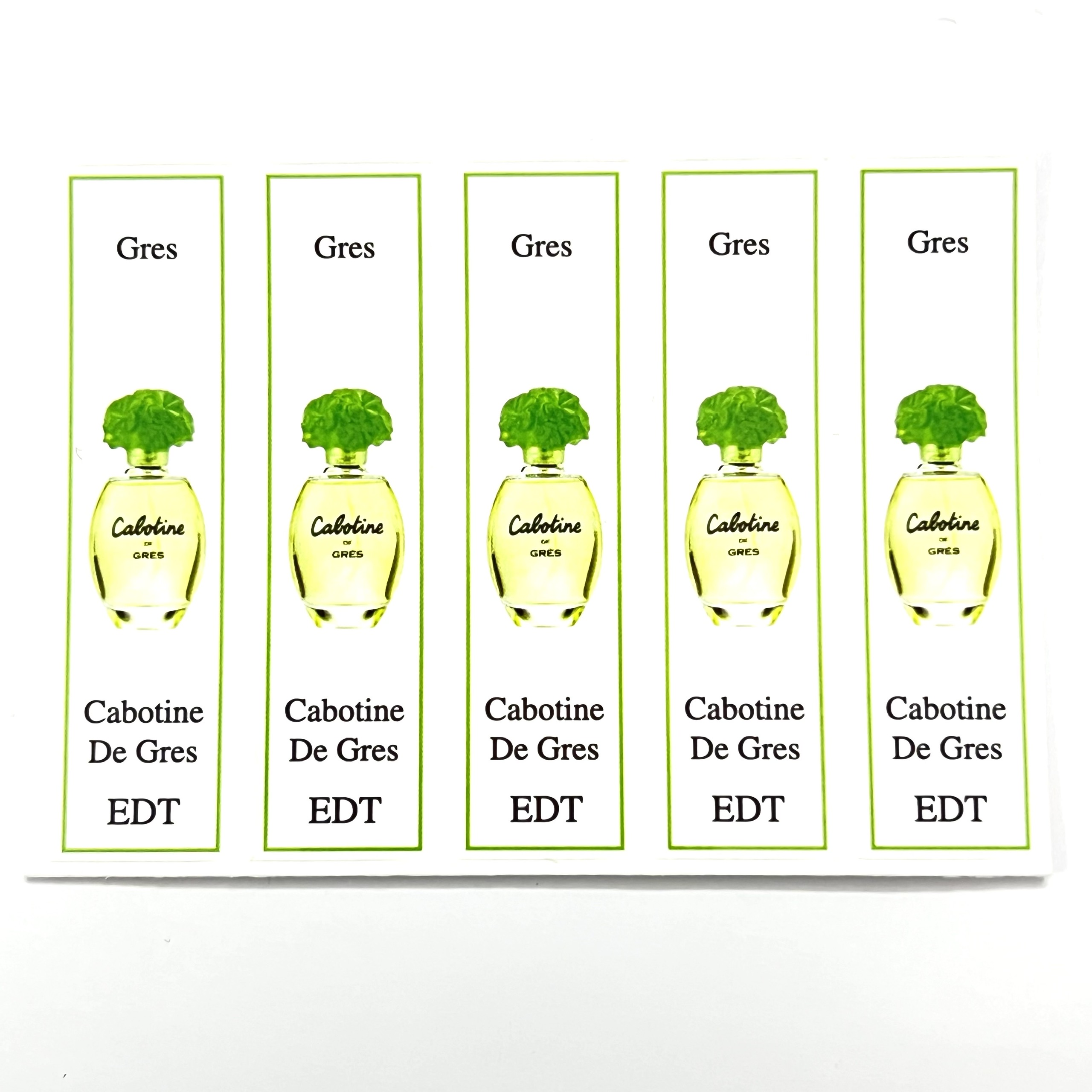 [Ho Chi Minh] combo 10 sheets of Gres perfume bottle for extract bottle with all series