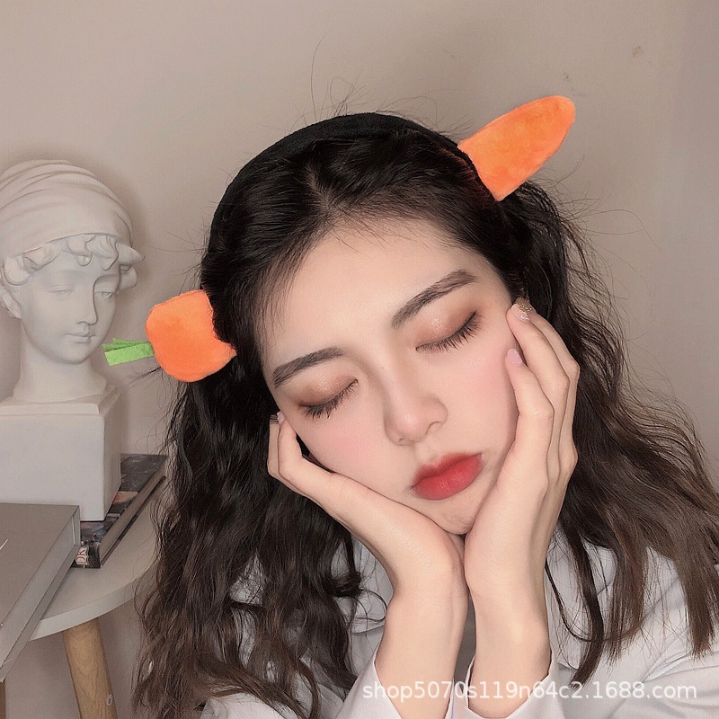 Băng Đô bờm Cài Tóc hình Cá mập, băng đô bờm Cà Rốt Dễ Thương Bờm Tóc Rửa Mặt hottrend