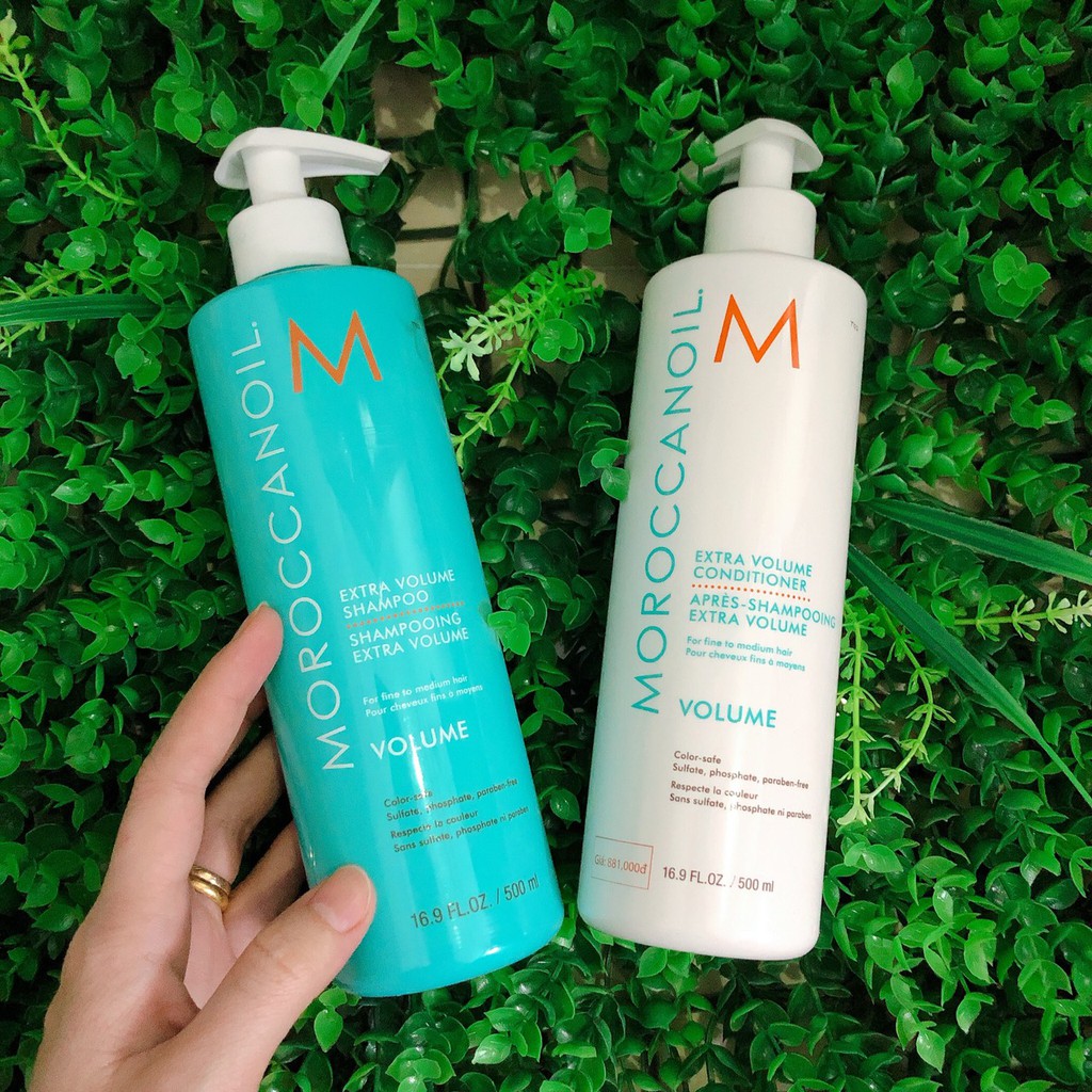 Bộ dầu gội xả Moroccanoil Volume tăng phồng tóc 500mlx2 - Cặp