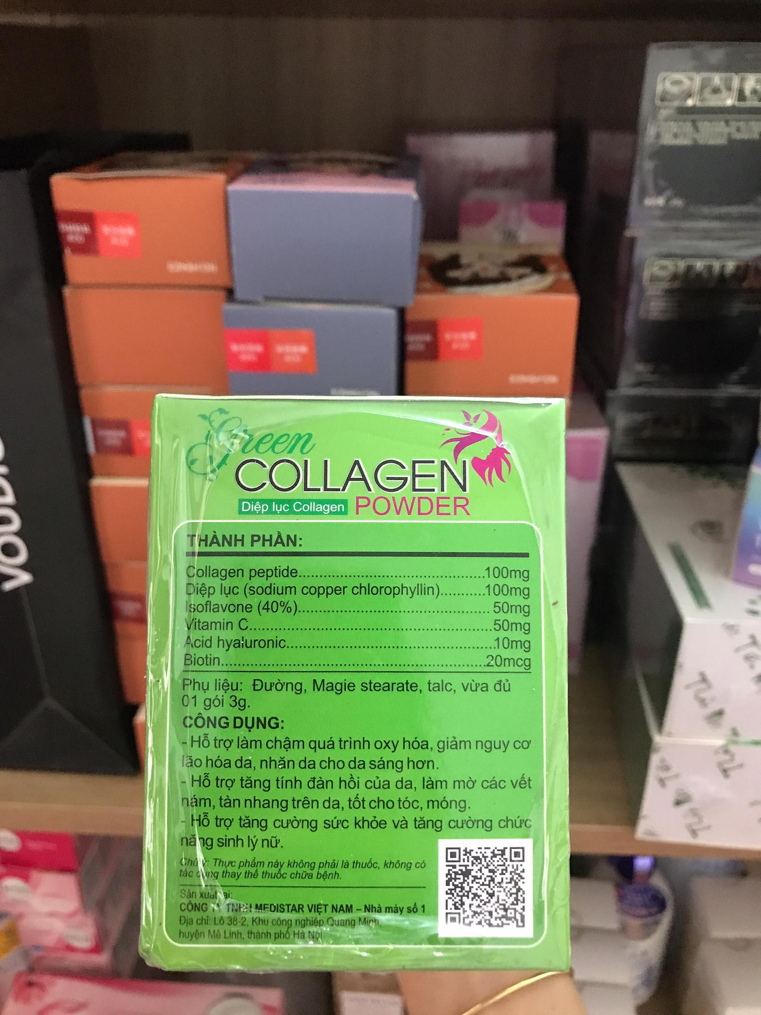 Diệp Lục Collagen Hộp 30 Gói