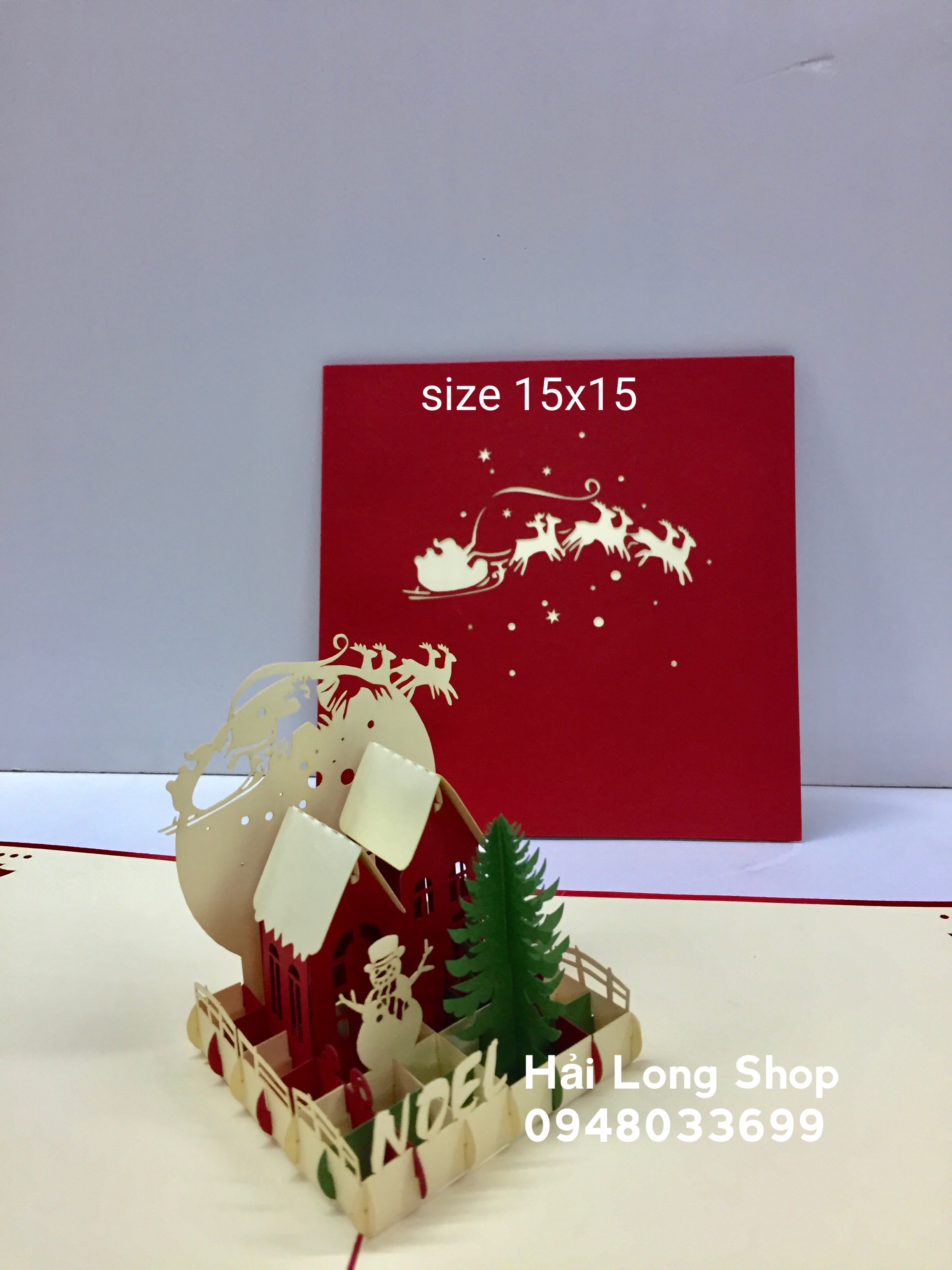 Khung Cảnh Giáng Sinh 1 - Noel - Thiệp 3D