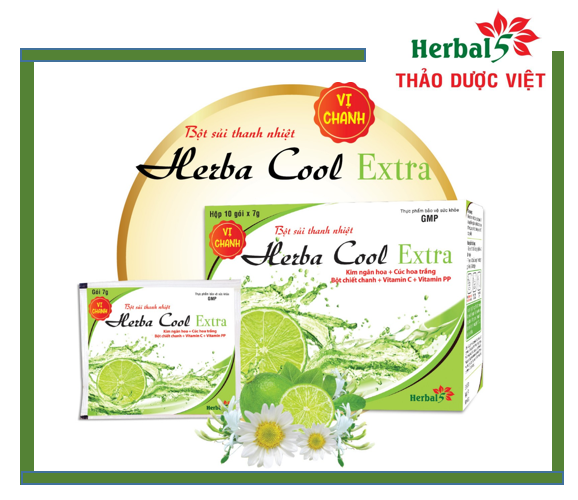 Bột Sủi Thanh Nhiệt Herbacool Vị Chanh
