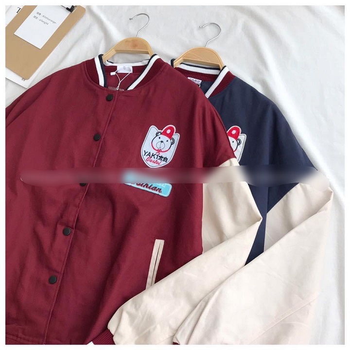 Áo Khoác Bomber Nữ 2 Lớp CÚc Bấm YAK1