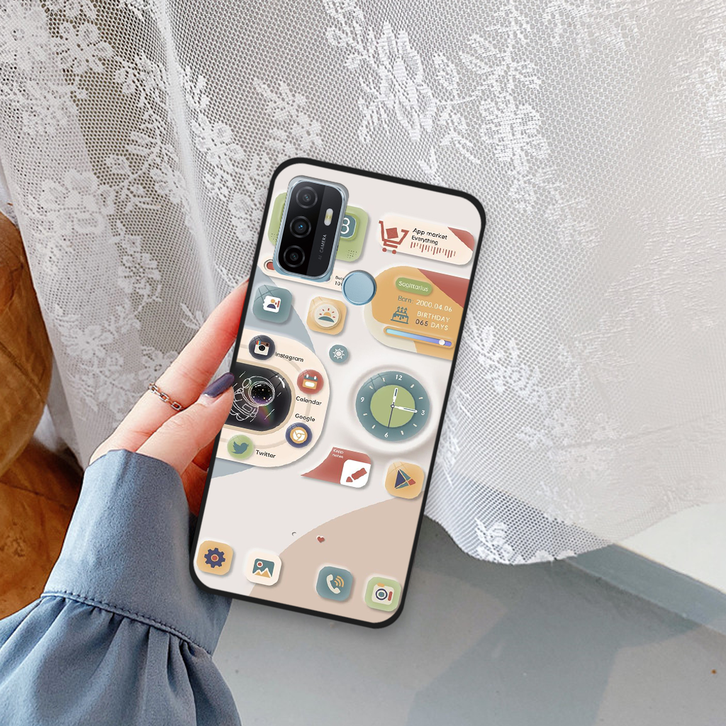 Ốp lưng Oppo A53 họa tiết đồng đồ dễ thương