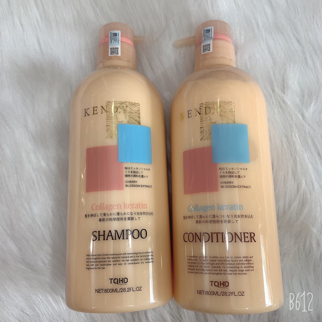 Cặp Dầu Gội Xả Nhật Kendy Dưỡng Sinh Cao Cấp 800ml